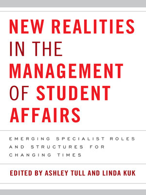 cover image of New Realities in the Management of Student Affairs